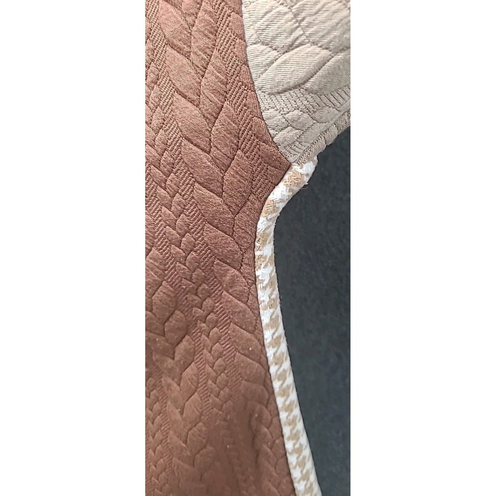 Coyote Textured Houndstooth Patchwork Sweater Jac… - image 3